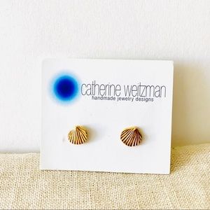 Shell Earrings Catherine Weitzman Gold Vermeil